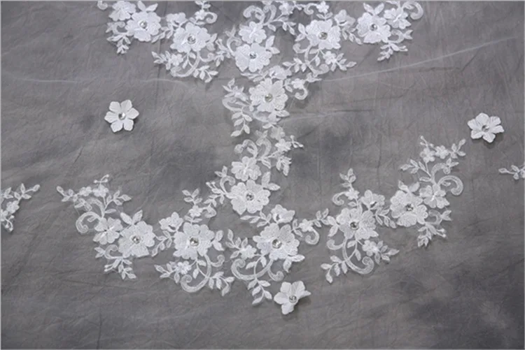 
Cathedral Train Luxury 5m Long Luxury wedding veil with appliqued lace wedding dress accessories 