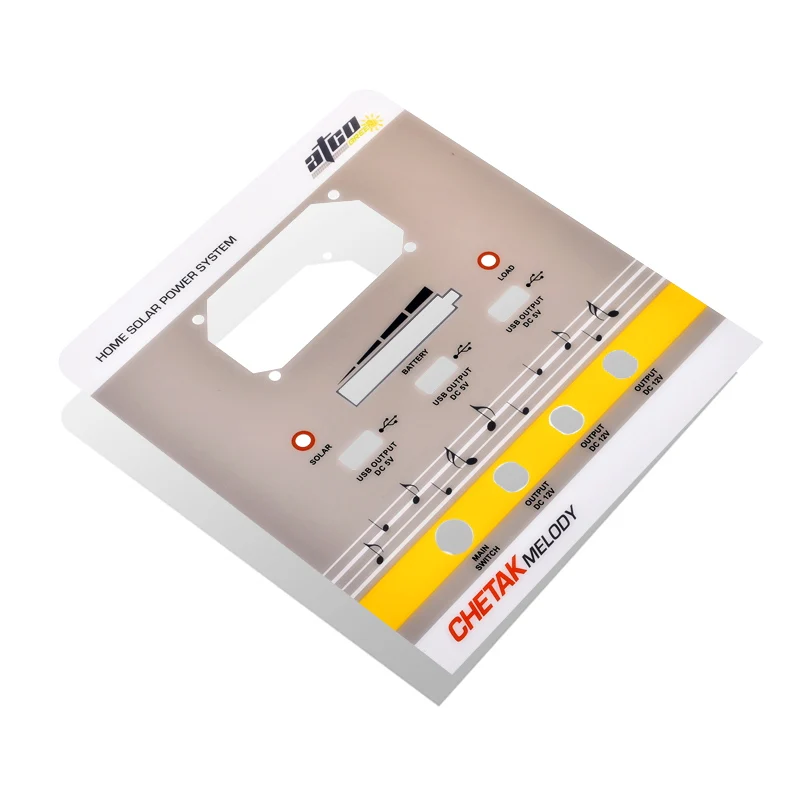 Custom polycarbonate control front rice cooker membrane control panel