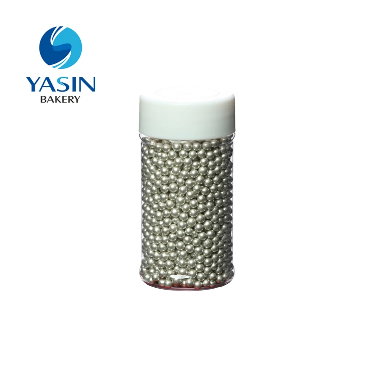 Silver Sugar Pearl Ball Sprinkles