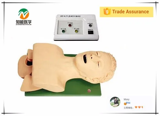 BIX-J5S Медицинская наука человека интубации трахеи манекена с сигнализацией