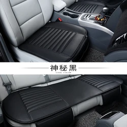 universal car leather anti-skidding seat cushion with pockets 3pcs car seat cushion set