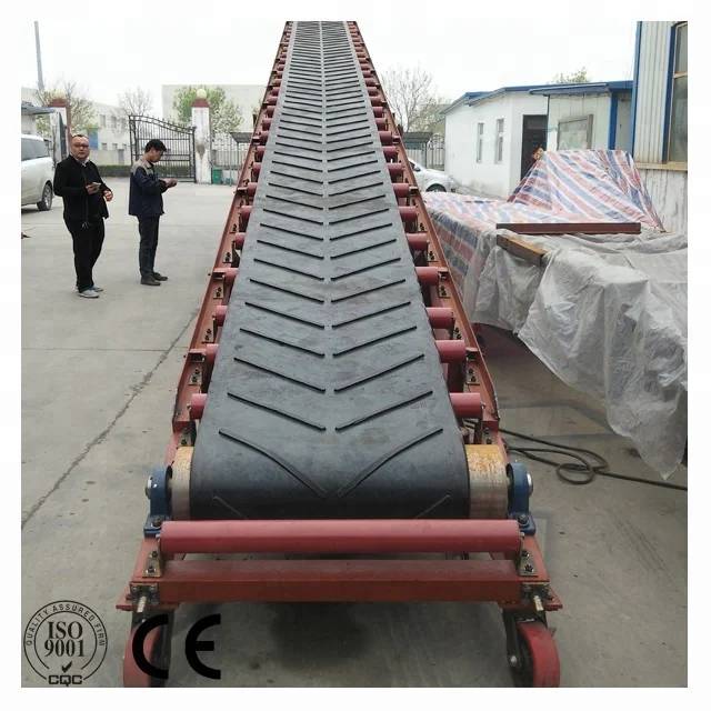 Flexible Inclined Belt Conveyor for Waste Garlic