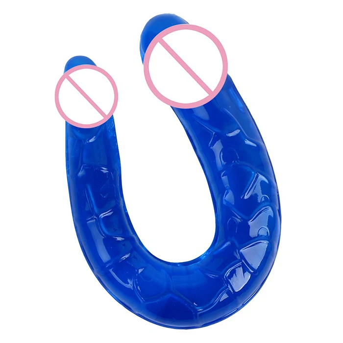 
Skin Safe Material Adult Toy Big Double Anal Dildo for Gay 