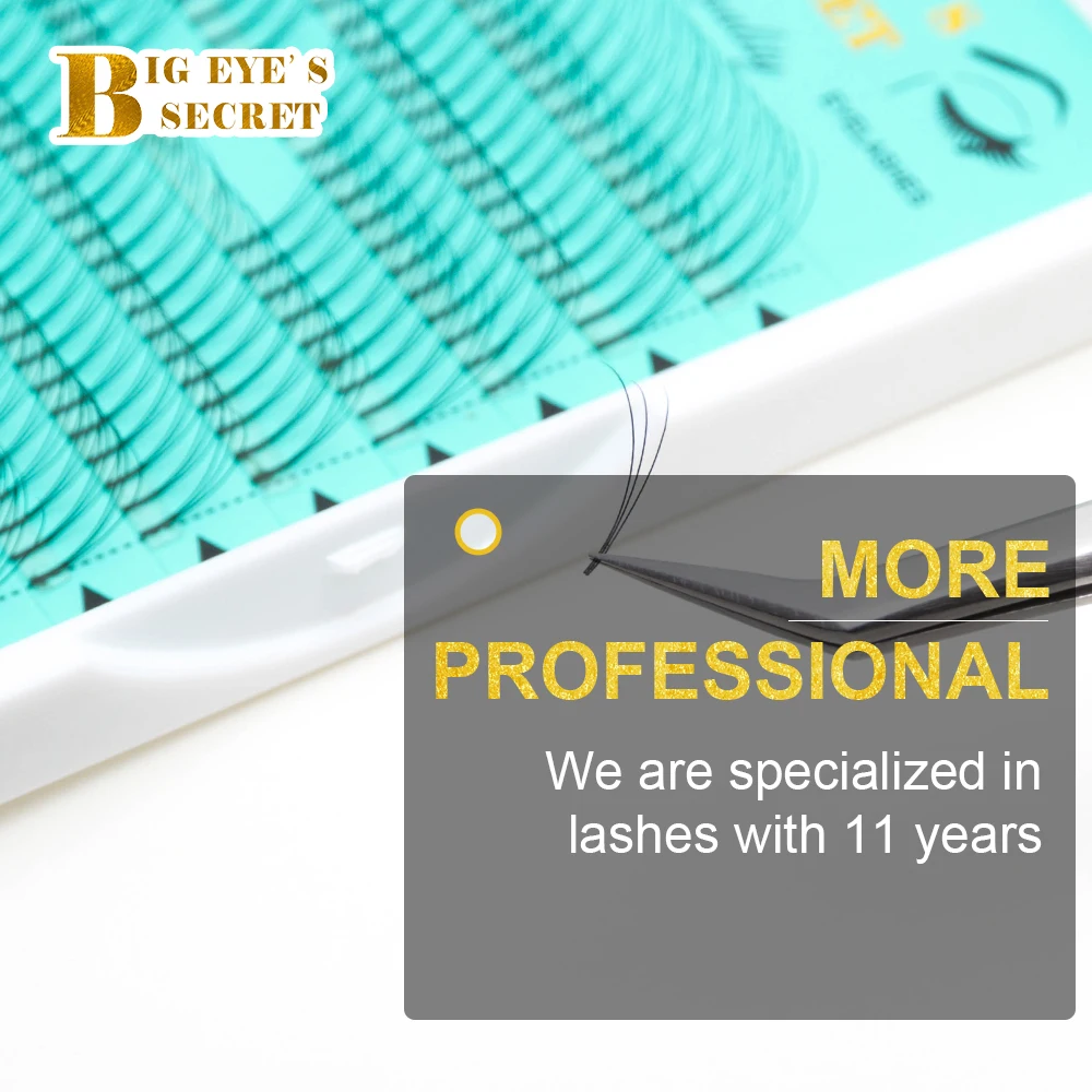 
long stem 4d 0.07 0.10 pre made fan volume lash eyelash extension 