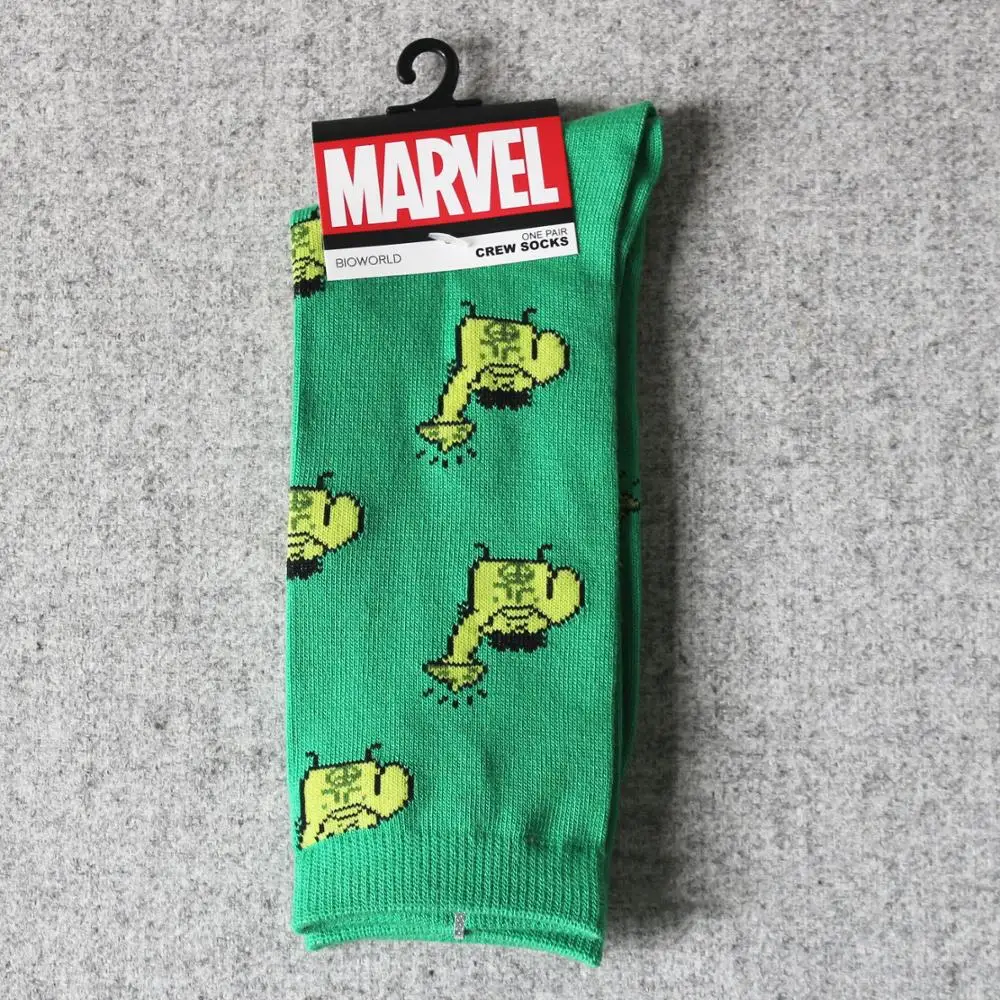 
UG socks for cotton funny marvel calcetines unisex cute cartoon crew happy sox bulk wholesale make your own logo designer socks 