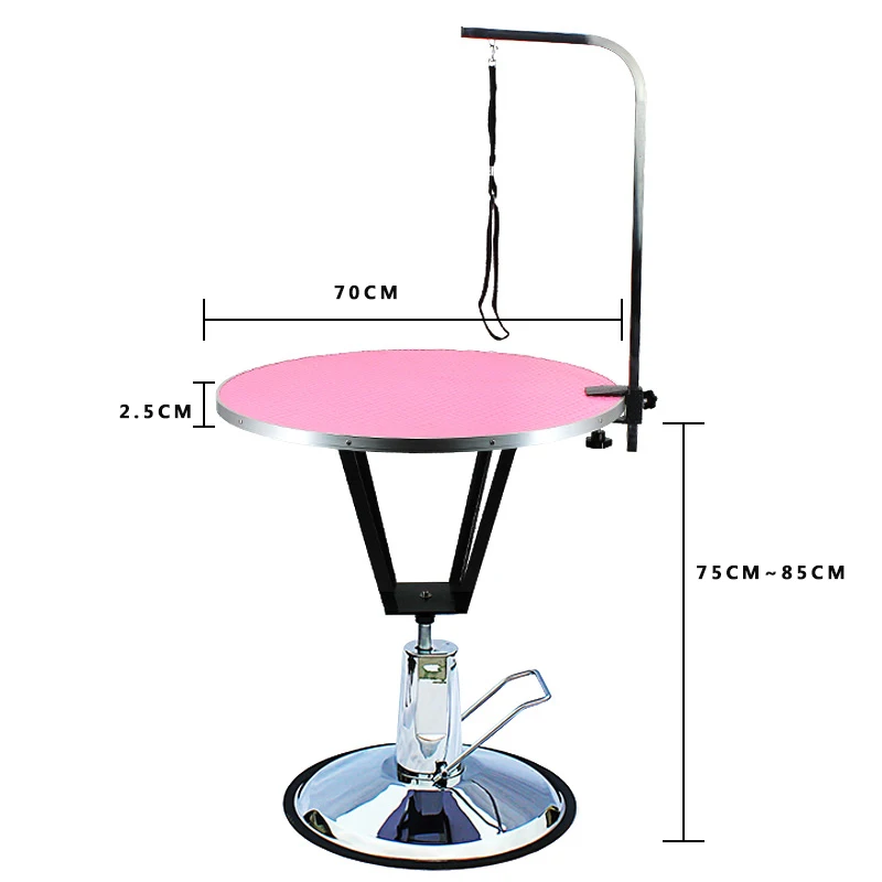 High Quality Pet Cleaning & Grooming Products Electric Lift Hydraulic Dog Round Grooming Table