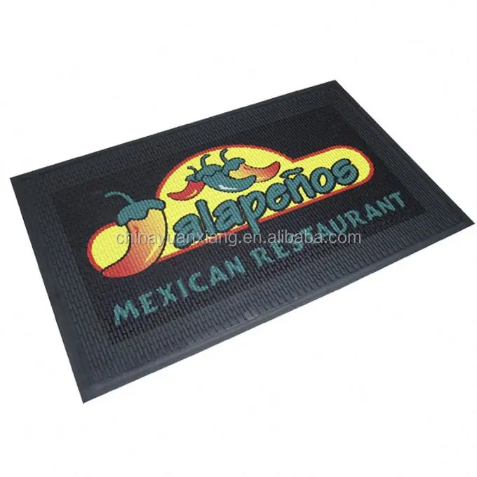 Logo Printed Floor Mat Rubber Custom