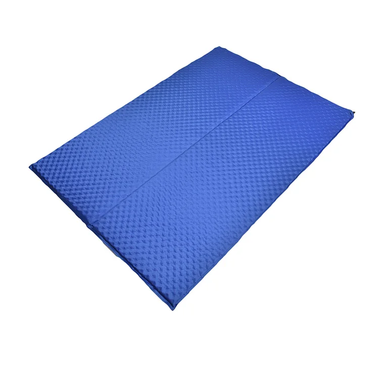 Outdoor inflatable mat cushion sleeping pad,double camping travel bed self inflating mattress