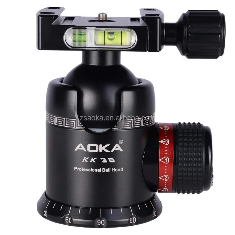 
Camera tripod professional ball head with universal quick plate 