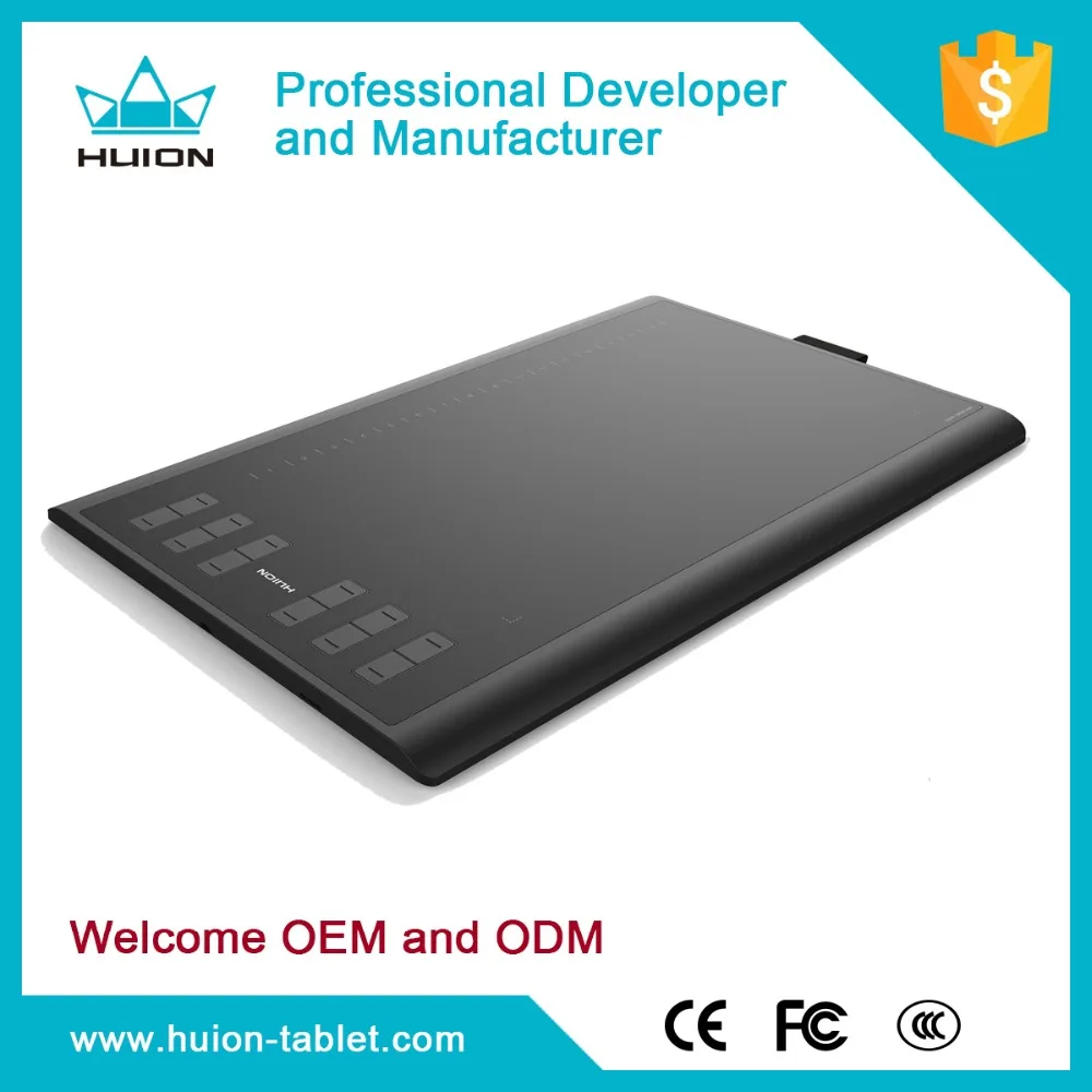 HUION Новый 1060 плюс графический Ручки Цифровой Планшет для рисования с Micro TF карты 12 физического Экспресс-ключи