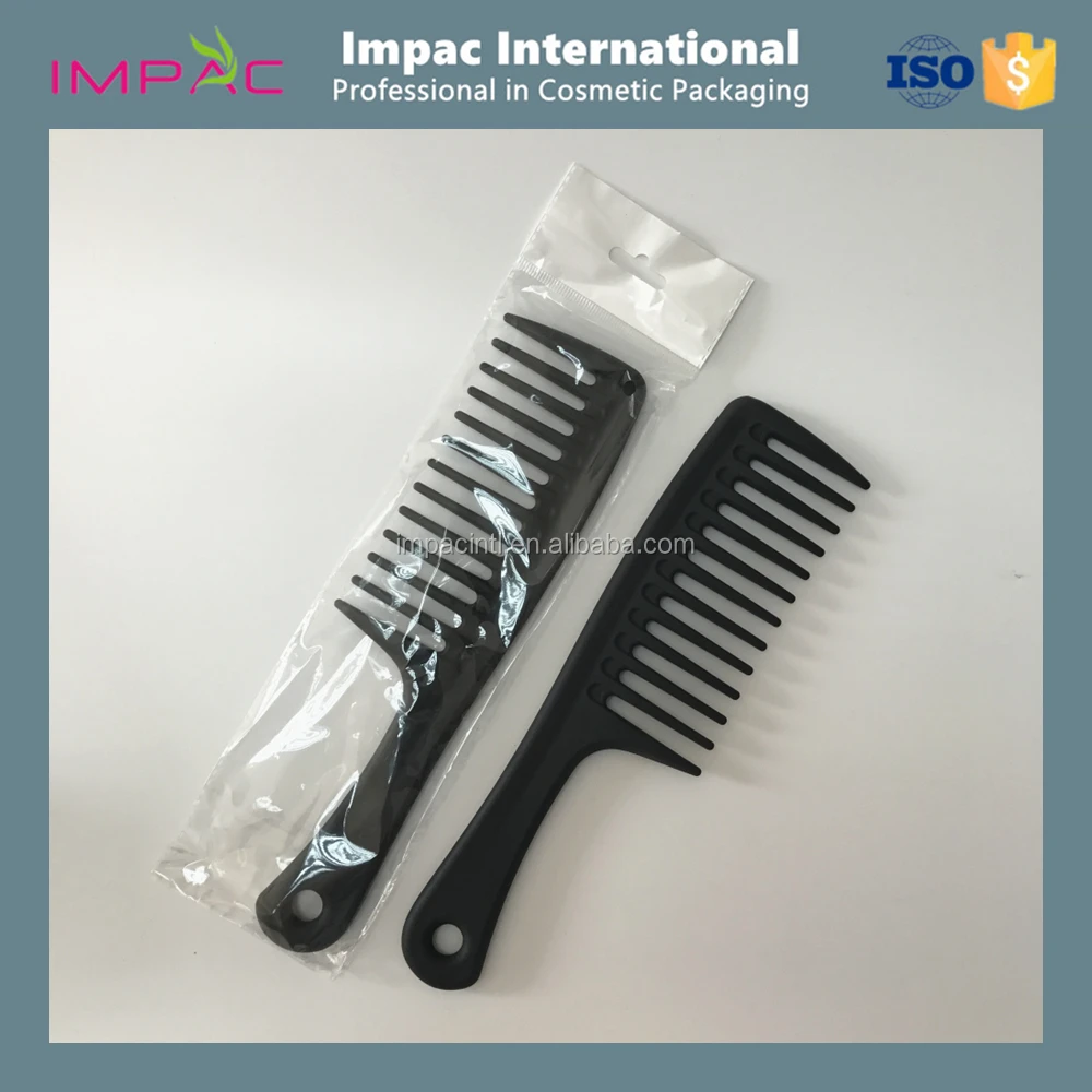 High Quality Durable Plastic Large Wide Tooth Curly Hair Comb