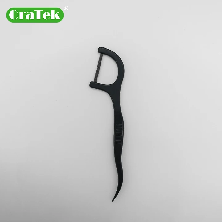 New launching charcoal flosser bamboo charcoal floss pick