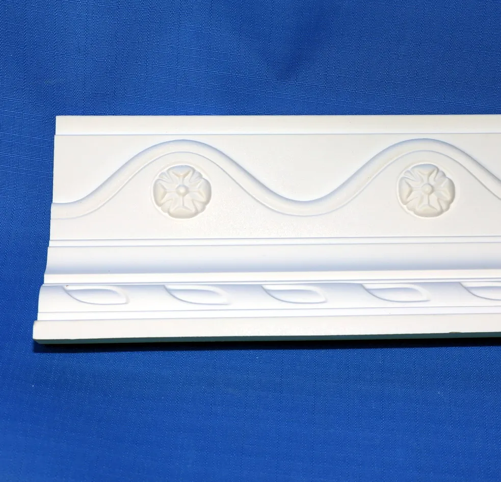 Traditional designs eco-friendly green material decoration PU crown mouldings cornice trim