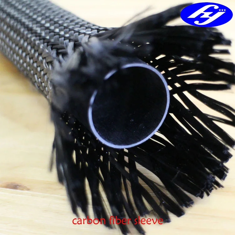 Плетеный саржевый рукав из углеродного волокна