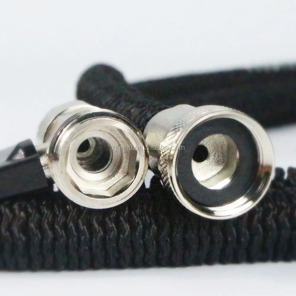 
PAHS approval double latex Platinum fittings high strong fabric flexible expanding garden hose with 7 way sprayer nozzle 