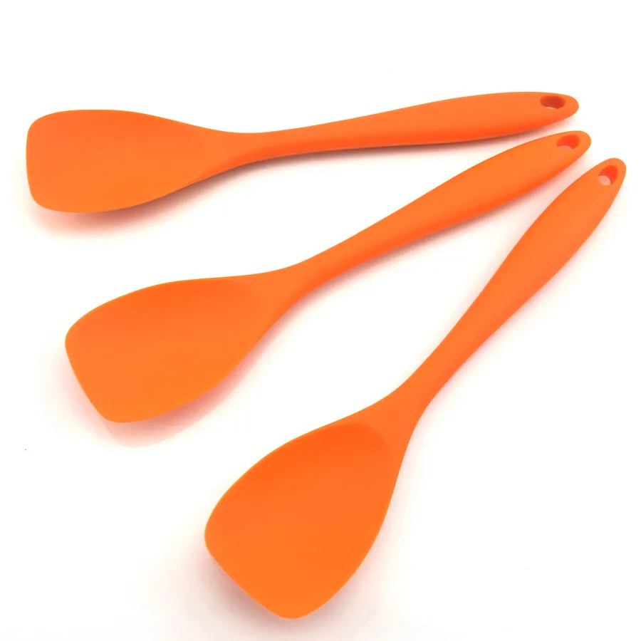 Silicone Kitchen Accessories Spatula Spoon Non Stick Silicone Spoon Set Salad Spoon