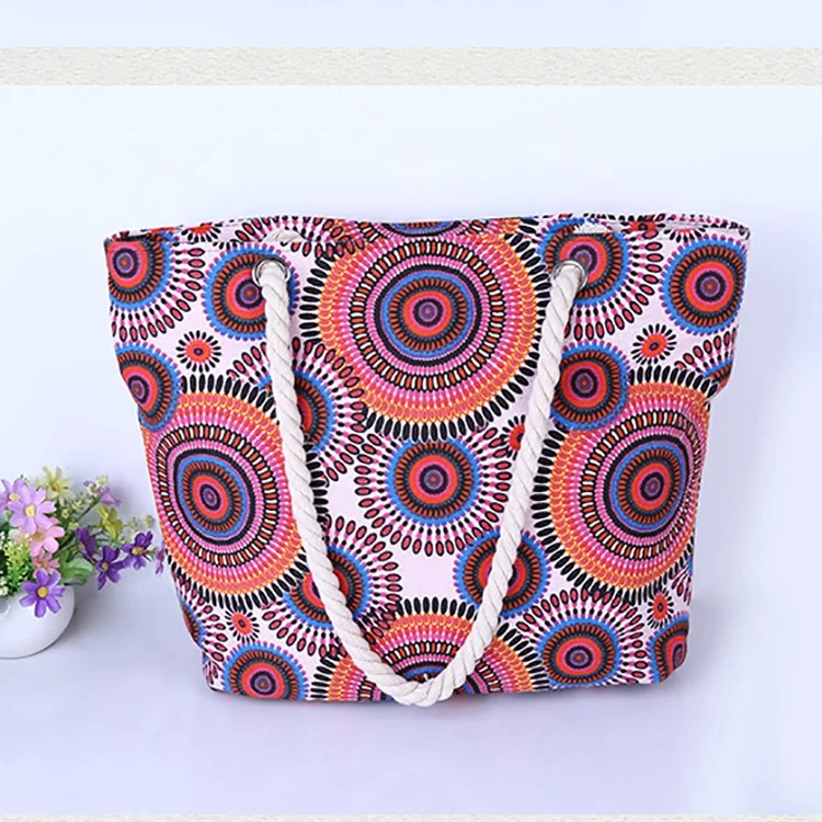 Promotion summer wholesale 2018 new product high grade tropical beach bag