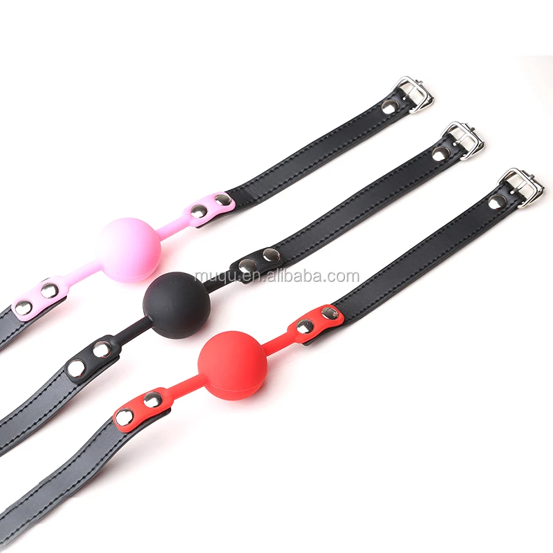 Оптовая продажа с фабрики секс-игрушки рот шар с Pu пряжкой ремня ремни для головы фиксаторы рот кляп игрушка шарики мягкие силиконовые секс-товары