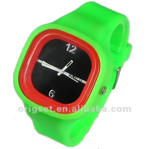cheap silicone reloj for promotion custom brand logo printed