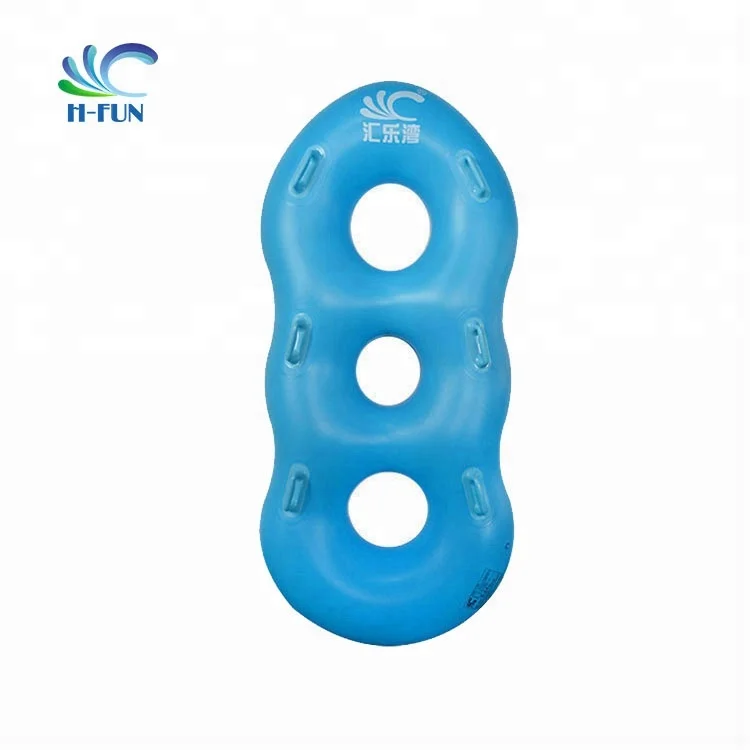 Overlap Heat Bonding Waterpark 3 Person Tube for Water Roller Coaster Large Water Slide