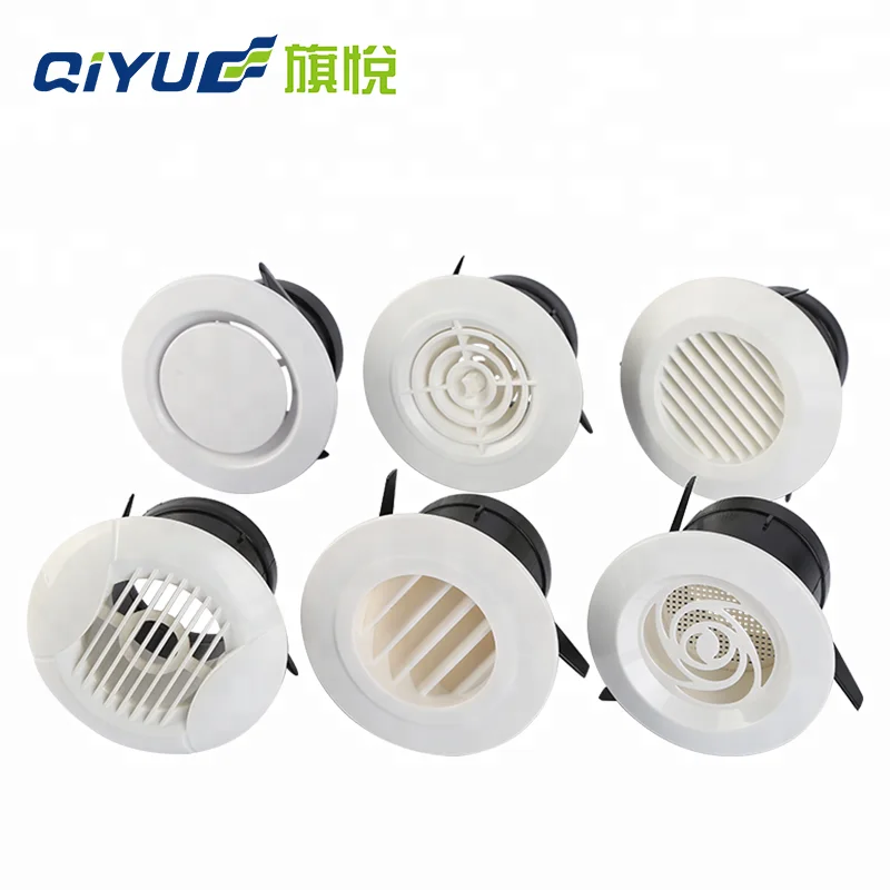 Air Conditioner Ceiling Adjustable ABS Plastic Round Air Ventilation Diffuser