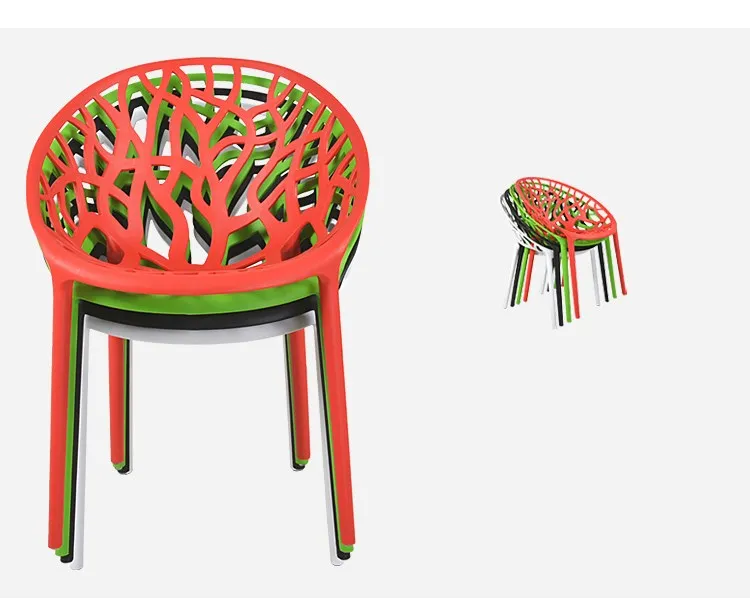 
The best raw material flower shaped design dining plastic chair 
