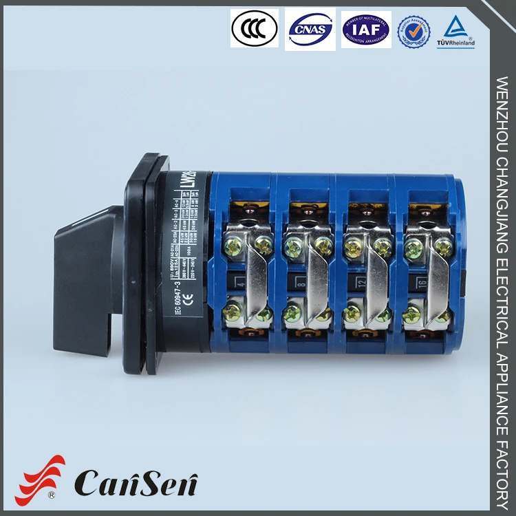 LW26-125 1-0-2 4P 125A custom 2 3 4 5 6 7 positions rotary switch