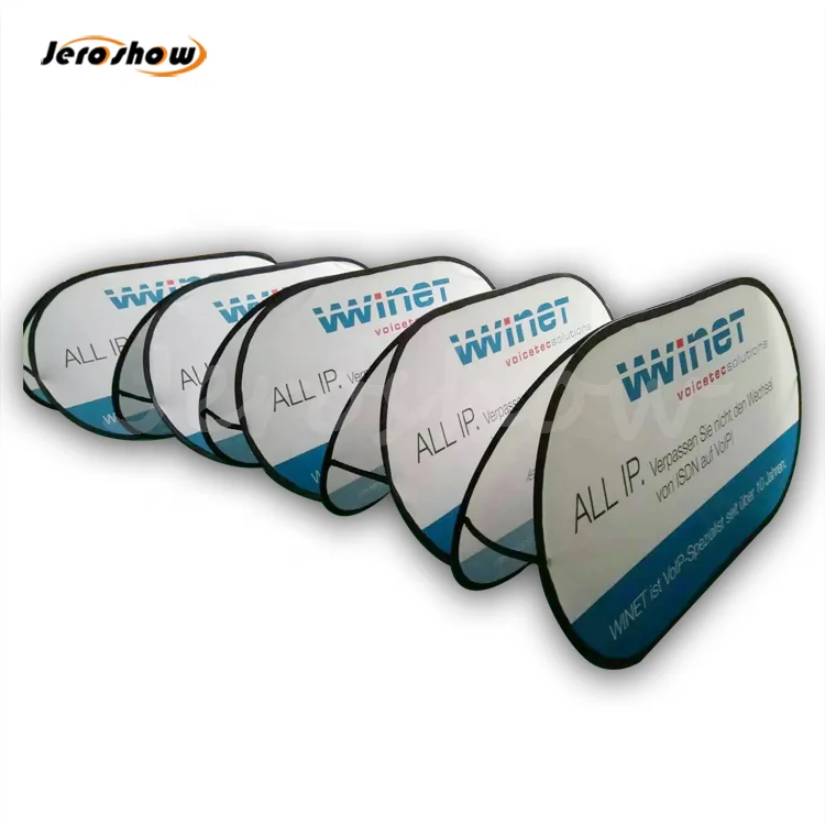 Outdoor Advertising Promotional Event Double Sided Polyester Fabric Print Folding Horizontal Pop Up A Frame Banner
