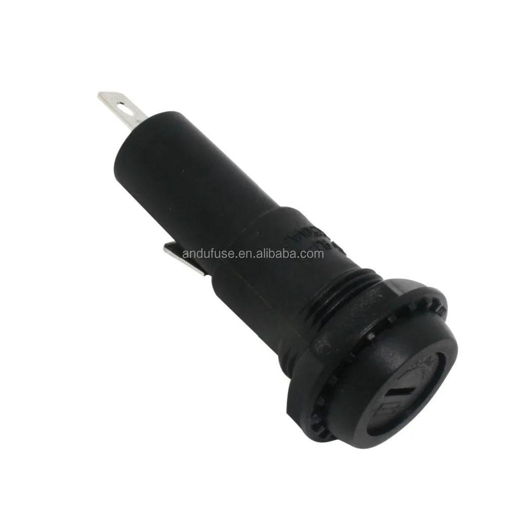 R3 5*20 panel mount ceramic fuse holder glass fuse box block fuse socket