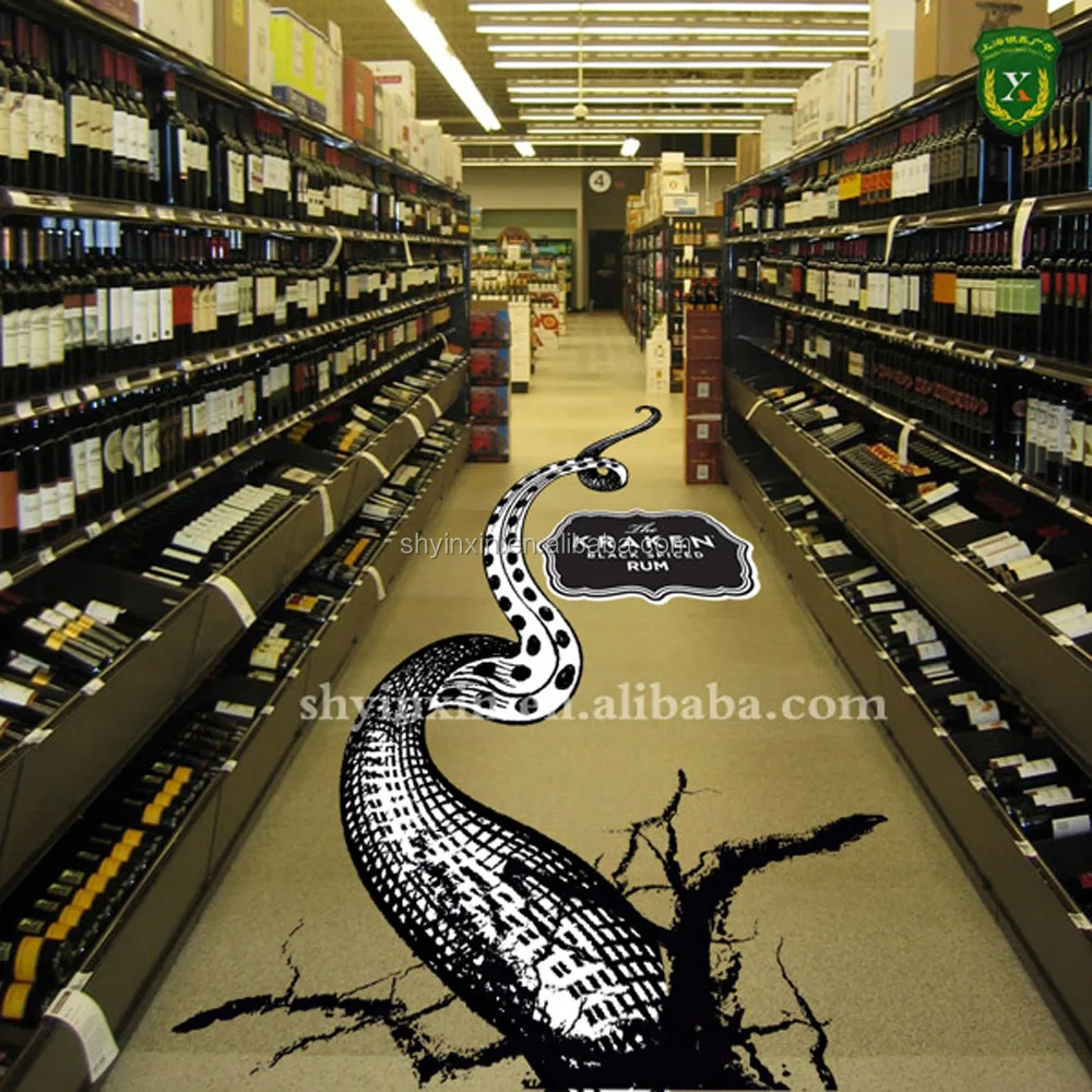 
Custom printing vinyl floor sticker/ decal for floor advertising 