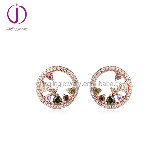 wholesale unique gift custom Fashion products collections women 925 sterling silver colorful crystal bracelets jewelry factory