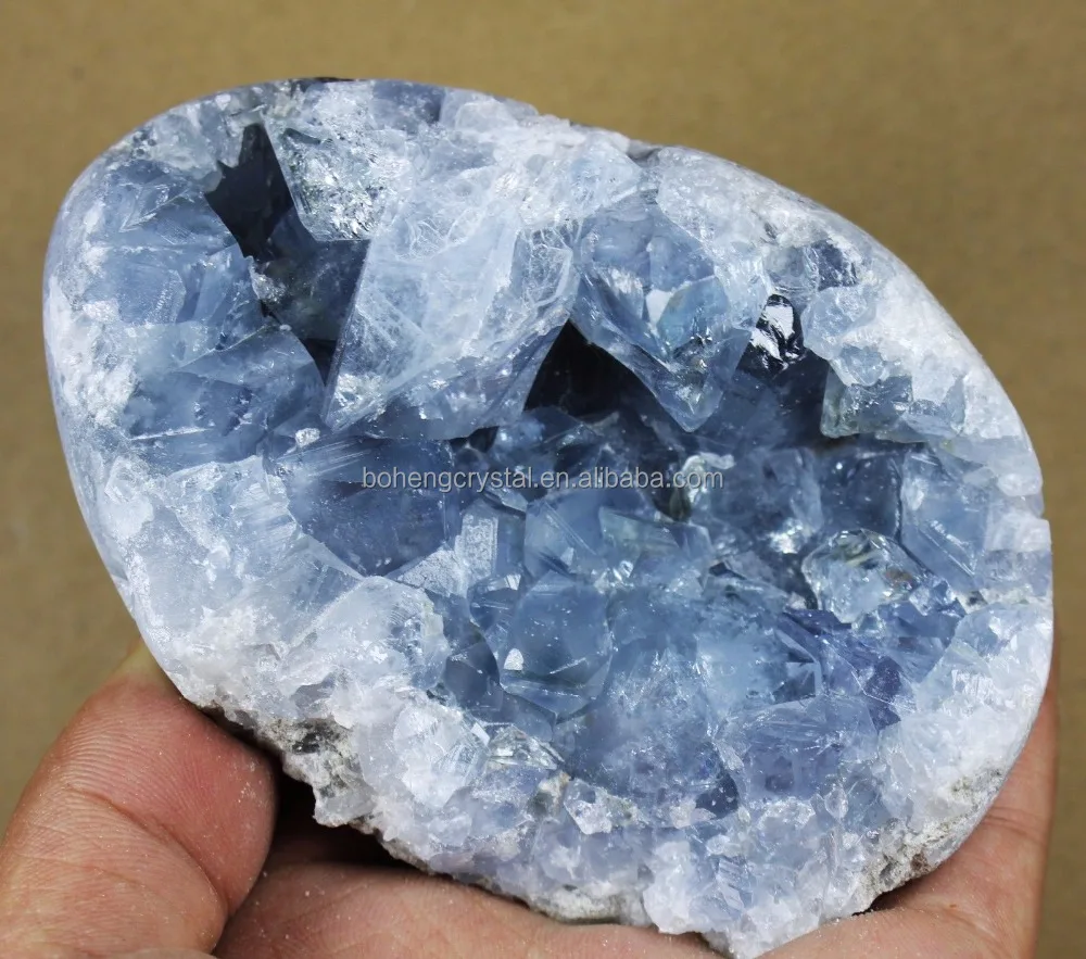 Келестит селестин яйцо синего цвета/минерал мадагаскарский подарок