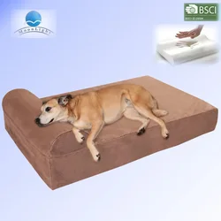 Wholesale Waterproof Washable cheap funny plush Dog Bed Memory Foam Sofa Bed