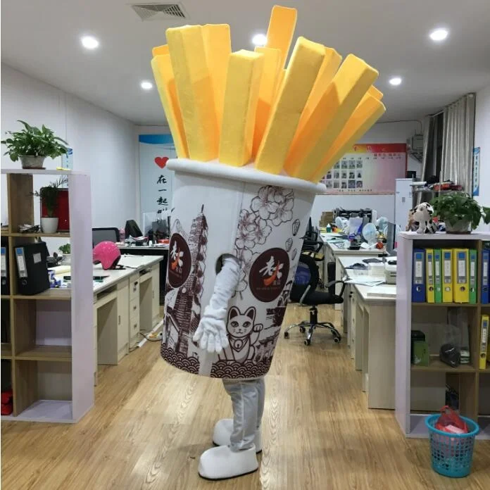 
Customized adult unisex Food French fries mascot costumes 