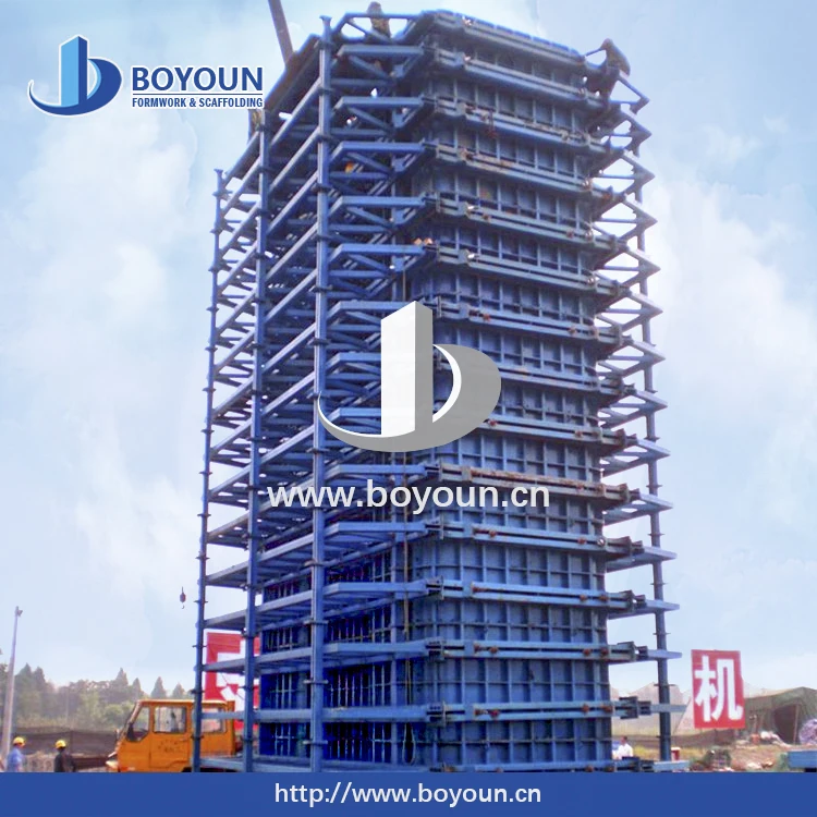 Concrete Bridge Pier Steel Mould Formwork System for Site Pouring Concrete