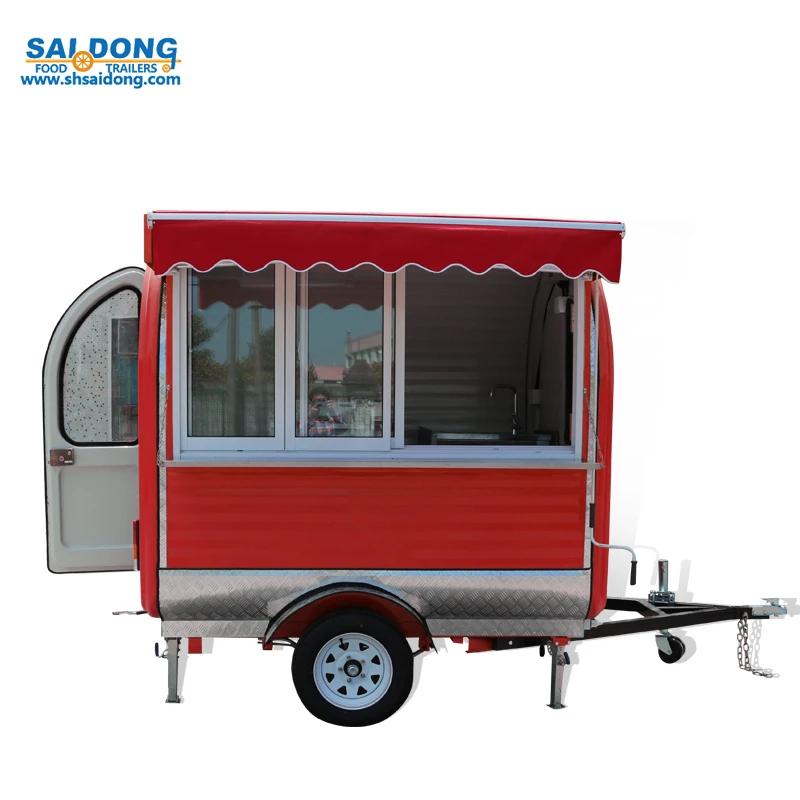 Latest products mobile food cart trailer for sale food cart