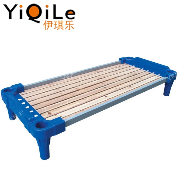 Wholesale Foldable high quality cheap price plastic bed for kids in kindergarten