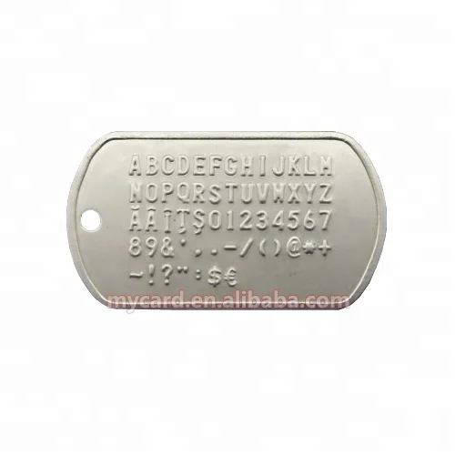 Изготовленный На Заказ военный армия Dogtag Embosser машина