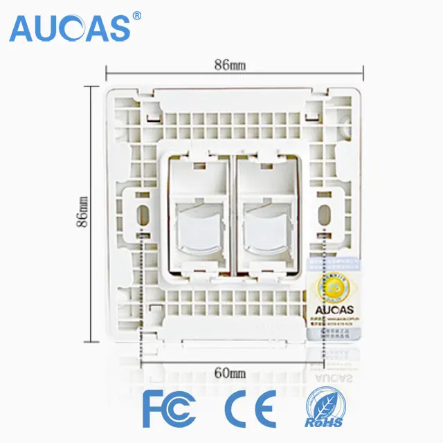 Good sale Cat5e/Cat6 keystone jack rj45 network faceplate