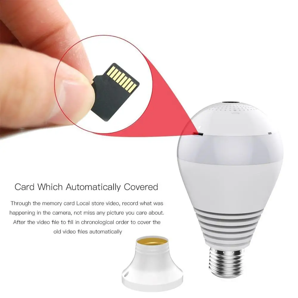 Full HD 1080P Home WiFi Camera 360 Degree Panoramic Wireless Security IP for Wifi