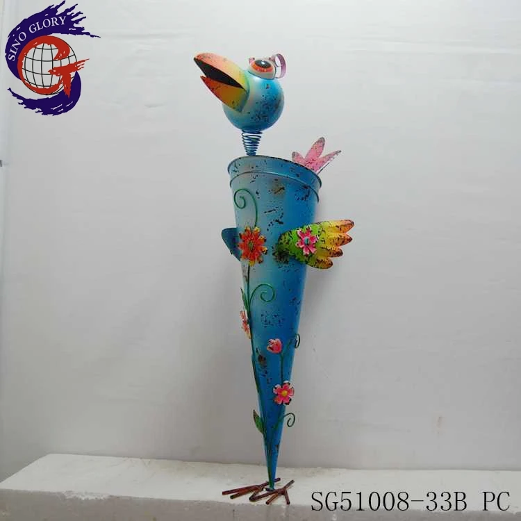 Оптовая Alibaba Дешевые цены металлический сад животных кашпо горшок