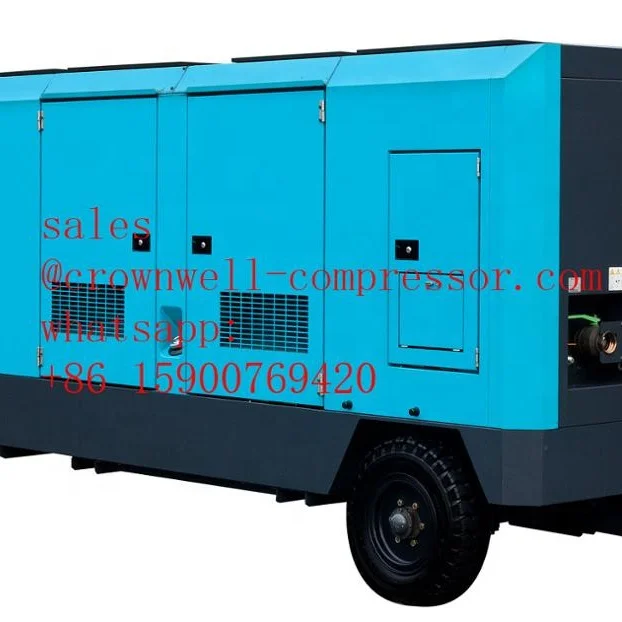 PDSK1200S-4C1 AIRMAN portable screw compressor Trailer High Pressure series ENGINE CATERPILLA