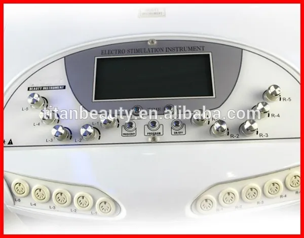 
2 In 1 Russian Physiotherapy Electric Muscle Stimulator /10 Electrode Pads Electric Muscle Stimulation Breast Care Machine 