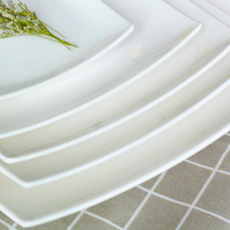 Guangzhou TaiYuanMei Manufacturer 100% restaurant cheap wholesale white melamine plate