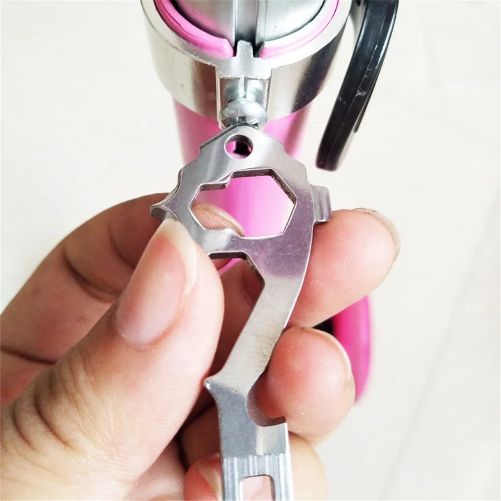 20 In 1 Outdoor Survival Keychain Tool EDC Gear Multi Tools Pocket Camping Wrench Opener Portable Tools Screwdriver Key Hanging