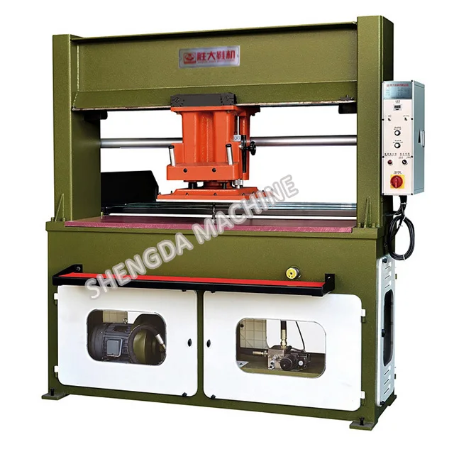 Hydraulic Moving Head Shoe Materials Microfiber Leather PU Mesh EVA Press Cutting Machine Clicking Machine.