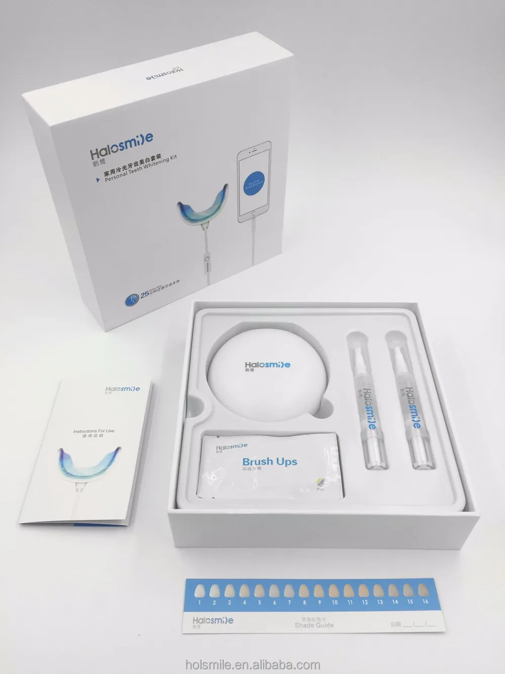 2024 Home use Teeth Whitening Kit Phone Smart LED light CE Approved