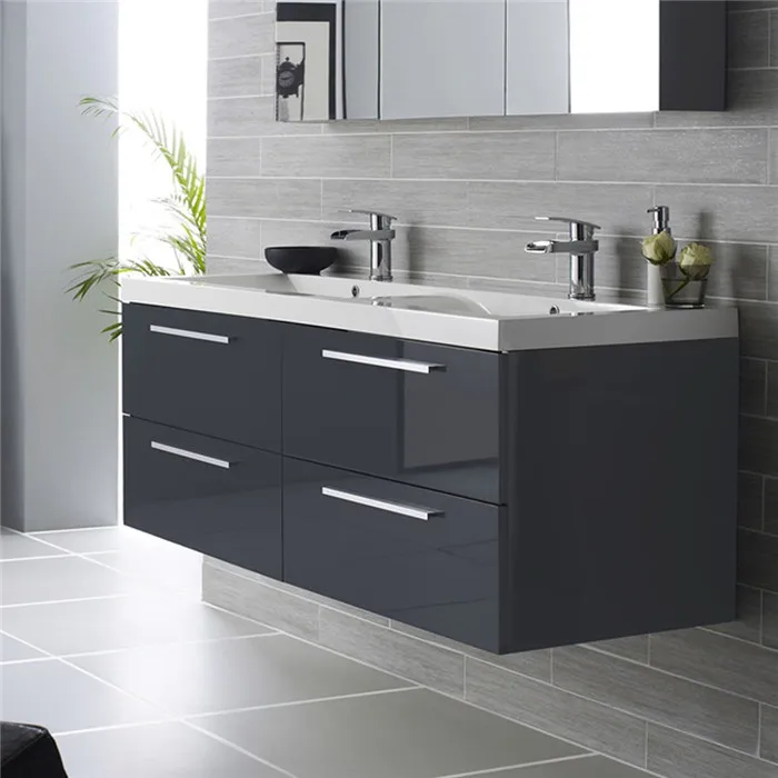 artificial stone integrated basin top quality  vanity cabinet