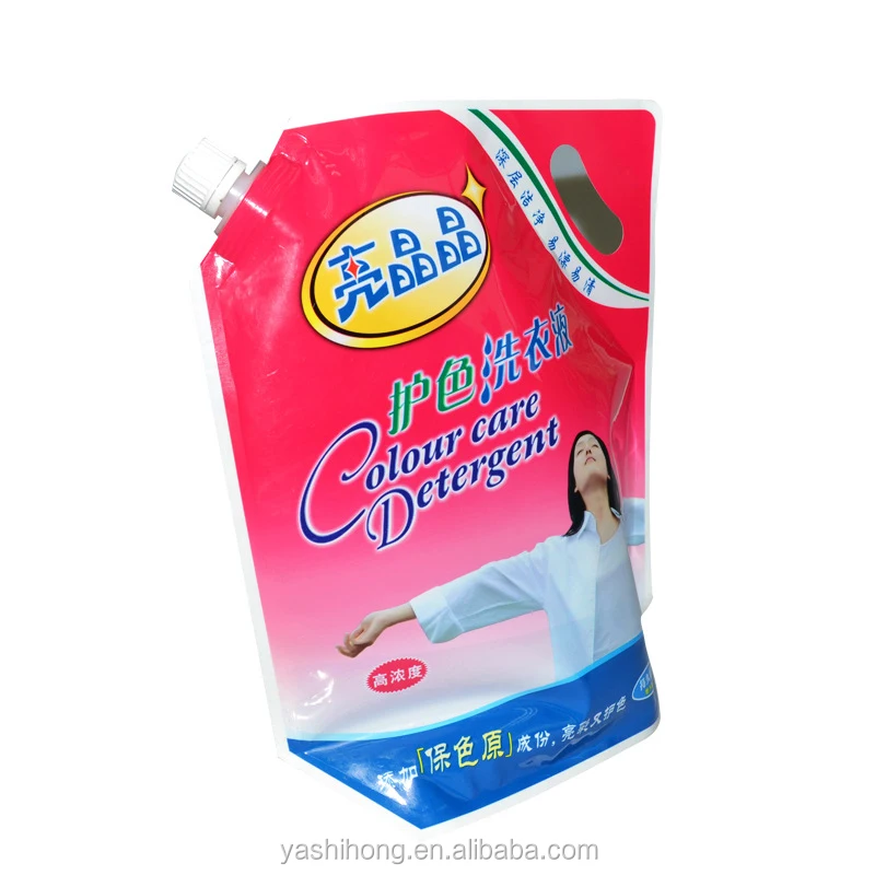 
Chemical liquid packing bag Packing Plastic Spout Pouch Stand Up Bag 