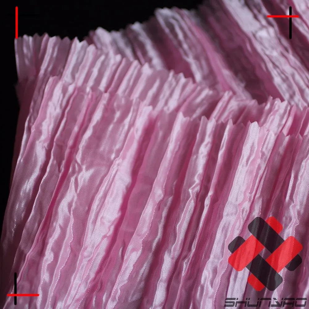crushed pleated crinkle polyester fabric for Japanese kimono waist band